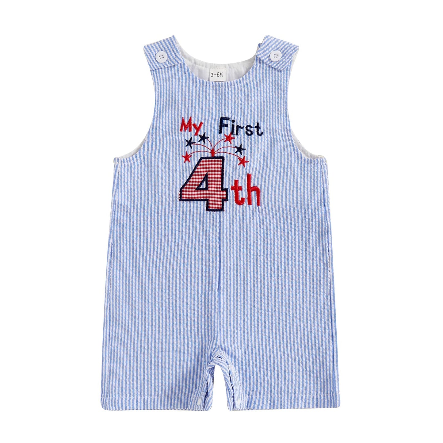 YINGISFITM Newborn Baby Boy Clothes Sailboat Overalls Sleeveless Jumpsuit Infant Bodysuit Toddler Outfits