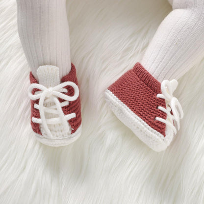 DovFanny Baby Booties Newborn Baby First Shoes Cozy Warm Knit Soft Booties for Toddler Infant Boy Girl