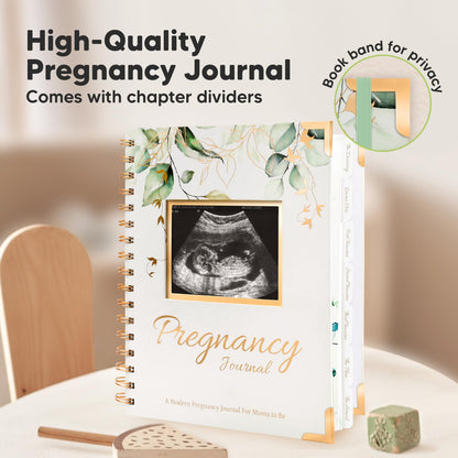 Pregnancy Journal for First Time Moms Gifts - 90 Pages Hardcover Pregnancy Memory Book, Beautiful & Cute Baby Book Keepsake, Ultrasound Baby Scrapbook, First Mother's Day Gifts (Alpine)