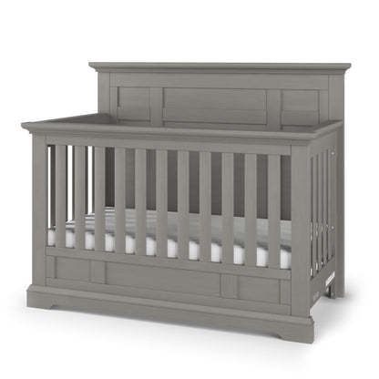 Child Craft Jordyn Full Panel 4-in-1 Convertible Crib, Baby Crib Converts to Day Bed, Toddler Bed and Full-Size Bed, 3 Adjustable Mattress Positions, Non-Toxic, Baby Safe Finish (Lunar Gray)