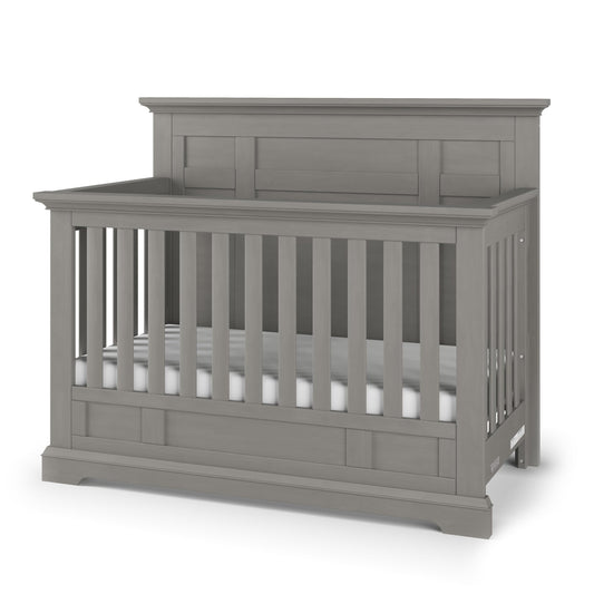 Child Craft Jordyn Full Panel 4-in-1 Convertible Crib, Baby Crib Converts to Day Bed, Toddler Bed and Full-Size Bed, 3 Adjustable Mattress Positions, Non-Toxic, Baby Safe Finish (Lunar Gray)
