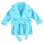 Qiylii Unisex Baby Plush Bathrobe Plain Kimono Gown Newborn Toddler Girls Boys Towel Robe Nightwear Clothes