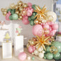 Boho Balloon Garland Arch Kit, 156Pcs Dusty Pink Pastel Brown Metallic Champagne Gold White Balloons for Wedding Baby Bridal Shower Engagement Anniversary Birthday Decorations