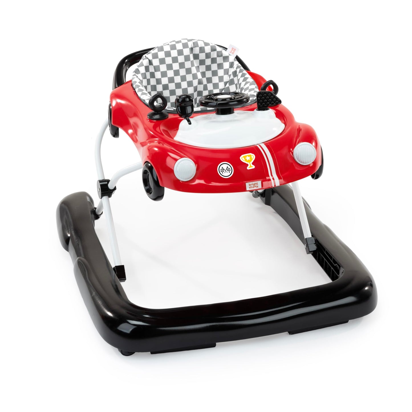 Bright Starts JuneBerry Walk-A-Bout Baby Walker and Entertainer, Removeable Floor Toy, with Easy Fold Frame for Storage, Ages 6 Months +
