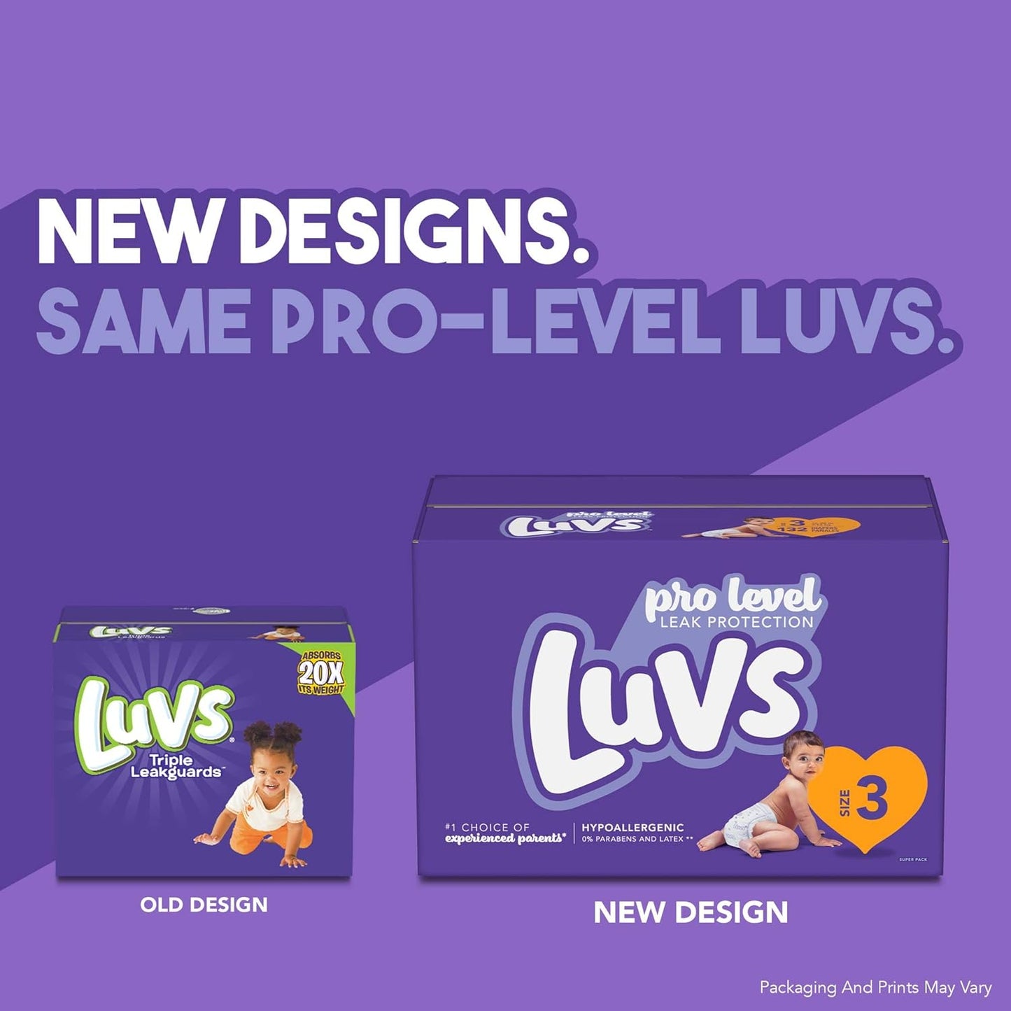 Luvs Size 3 Baby Diapers, Platinum Protection Bluey Diapers for Day & Night, Size 3, 104 Count (Packaging May Vary)