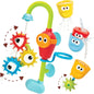 Yookidoo Toddler and Baby Bath Toy (Ages 1-3): Flow N Fill - 3 Stackable Play Cups - Battery Operated Interactive Hose Toy & Tumblers with Multiple Play Aspects - Make Bath Time Maigcal (No Mold)
