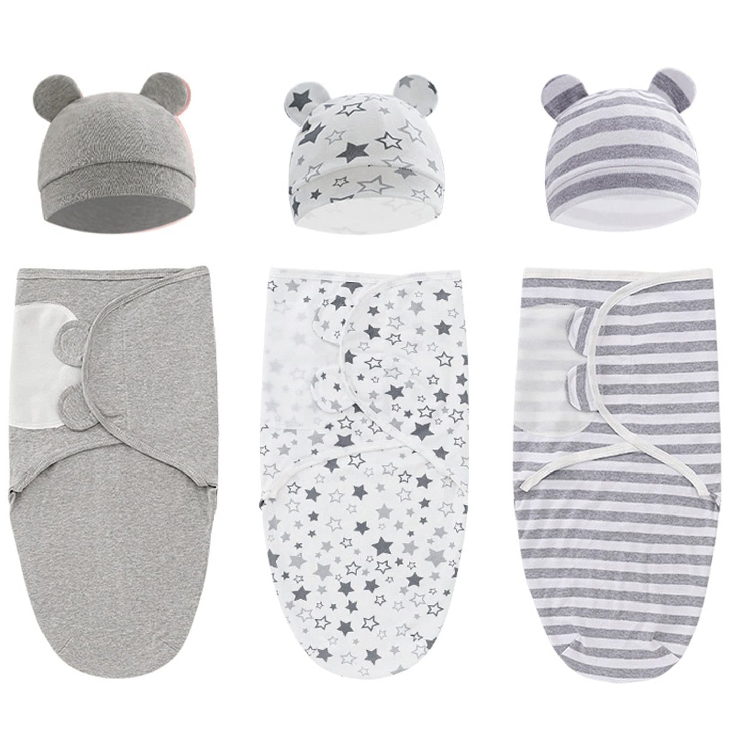 3-Pack Organic Baby Swaddle Sleep Sacks - Newborn Swaddle Sack - Baby Sleep Sack - Baby Swaddle Blanket Wrap…