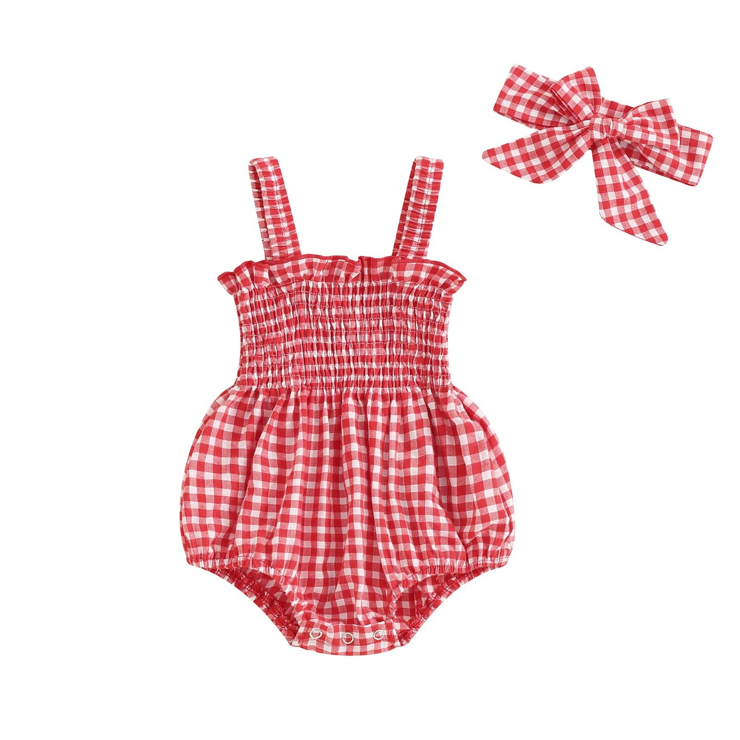FOMOYUU Infant Newborn Baby Girl Ruffle Sleeveless Romper Summer Clothes Outfit with Cute Floral Print Jumpsuit