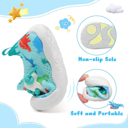 BARERUN Baby Shoes Baby First Walking Shoes Infant Sneakers Wide Barefoot Slip on Soft Sole Boys Girls Crib Shoe Toddler Breathable Lightweight House Socks