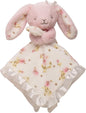 Little Me Plush Rattle Baby Snuggle Blanket with Embroidery and Satin, Bunny (15 inch)