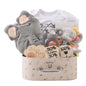 Bopoobo Baby Shower Gifts for Boys - New Born Gifts, Unique Essentials: Onesie, Blanket, Rattle, Lovey, Socks, Decision Coins, Milestone