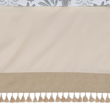 Lambs & Ivy Jungle Adventure Linen/Cotton 3-Piece Nursery Baby Crib Bedding Set