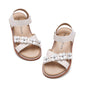 Felix & Flora Toddler Girls Sandals Soft Rubber Flats Summer Baby Flower Girl Shoes.