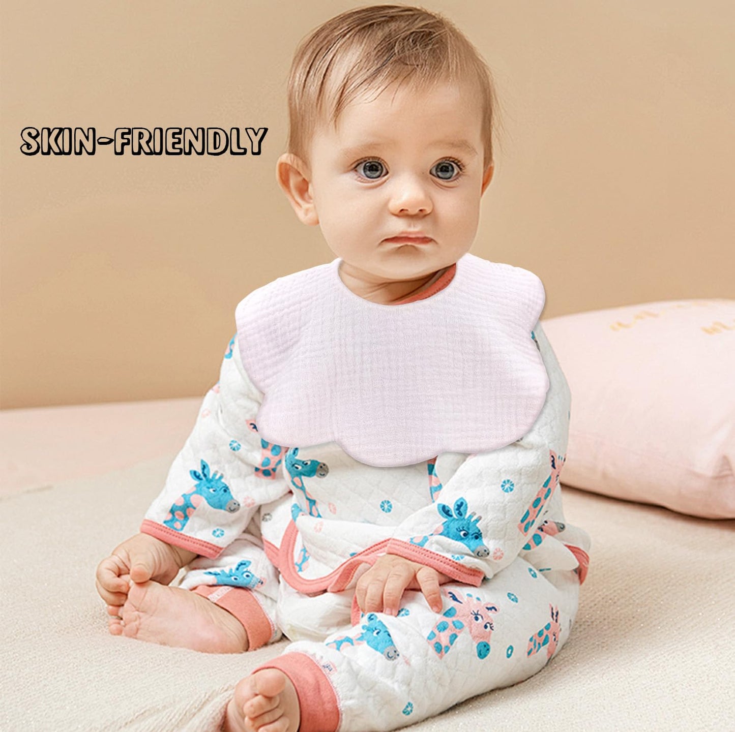 Baby Bibs Muslin Drool Teething Drooling Bibs for Baby Girl Boy Muslin Cotton
