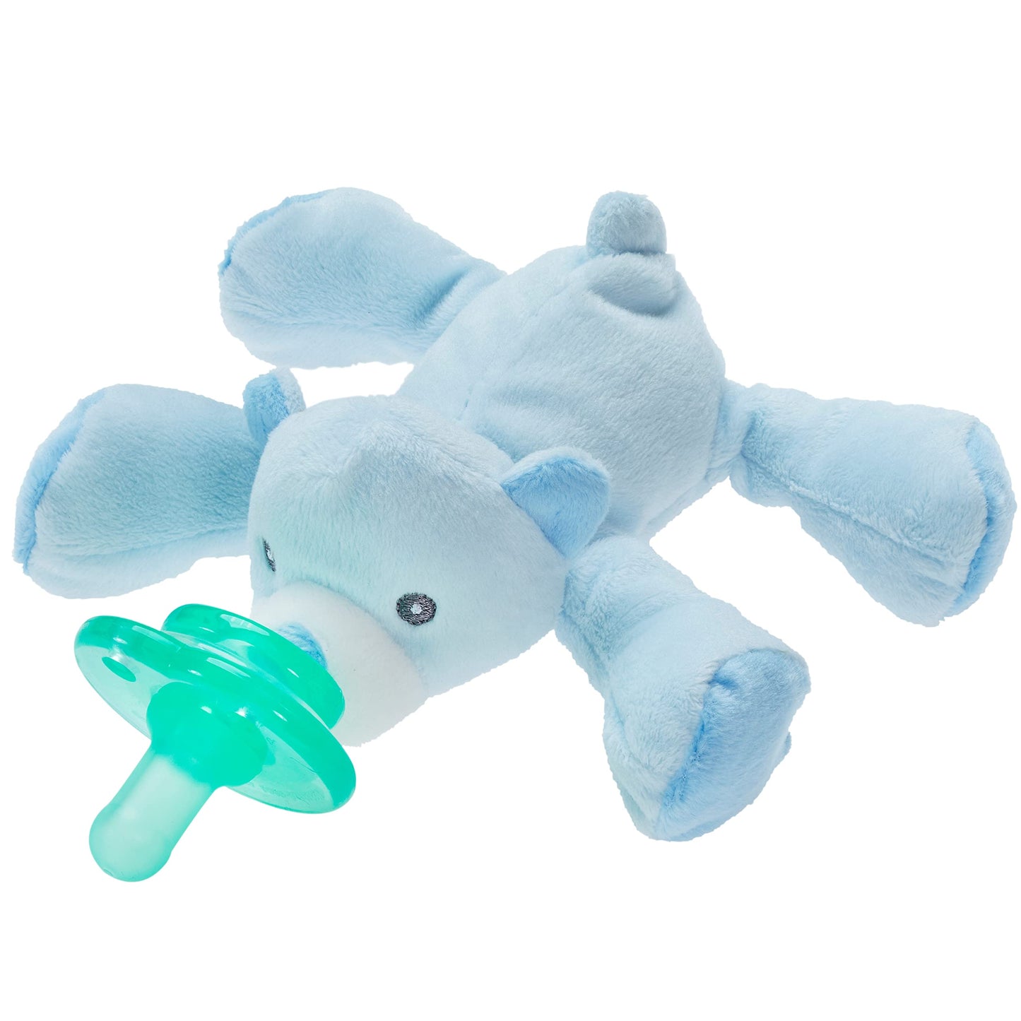 Nookums Paci-Plushies Buddies - Alligator Pacifier Holder - Adapts to Name Brand Pacifiers, Suitable for All Ages, Plush Toy Includes Detachable Pacifier
