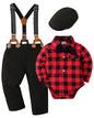 SANMIO Baby Boy Clothes 0-24M Baby Boy Suits 4pcs Baby Boys Baptism Easter Outfits Baby Christmas Clothes