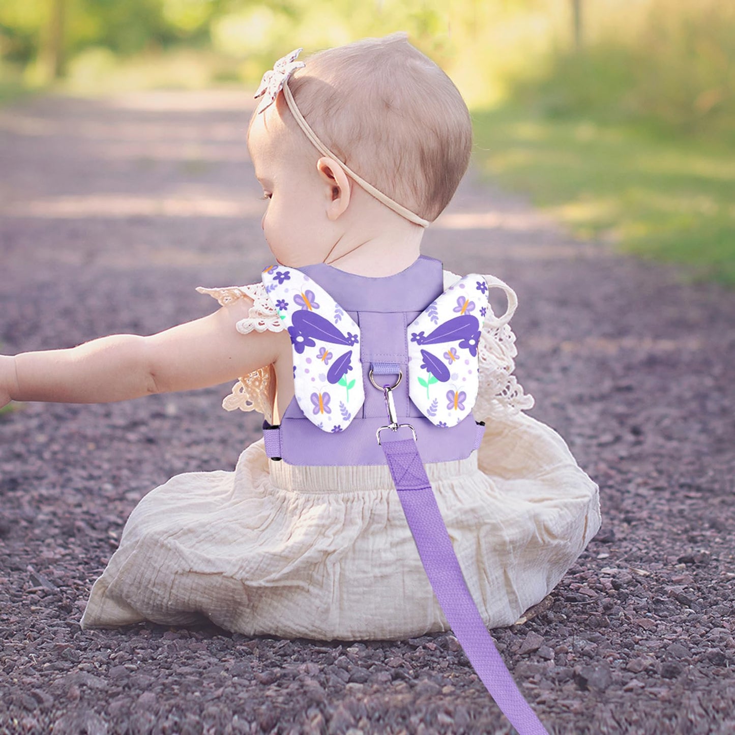 Accmor 3 in 1 Toddler Harness Leashes + Anti Lost Wrist Link, Kids Harness Children Leash for Girls, Child Anti Lost Leash Baby Cute Harness Belt Strap Hold Kids Close While Walking