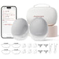 Momcozy Breast Pump Hands Free Upgraded Mobile Flow | M9, App Discreet Control with Personalized Multi-Modes & 15 Levels, Wearable Breast Pump 24mm, 2 Pack Cozy Red