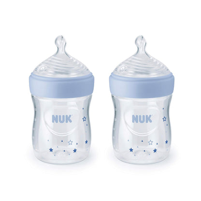 NUK Simply Natural Baby Bottles, 5 Oz, 2 Pack