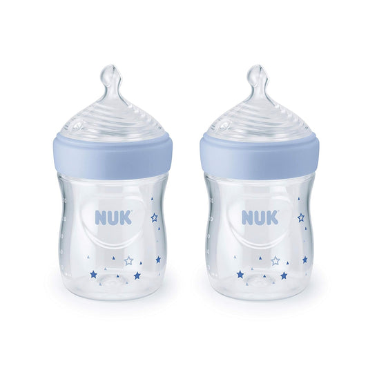 NUK Simply Natural Baby Bottles, 5 Oz, 2 Pack