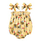 Baby Girl Summer Clothes Newborn Girl Outfits Cute Strap Baby Girl Romper Jumpsuit Infant Floral One Piece Bodysuit