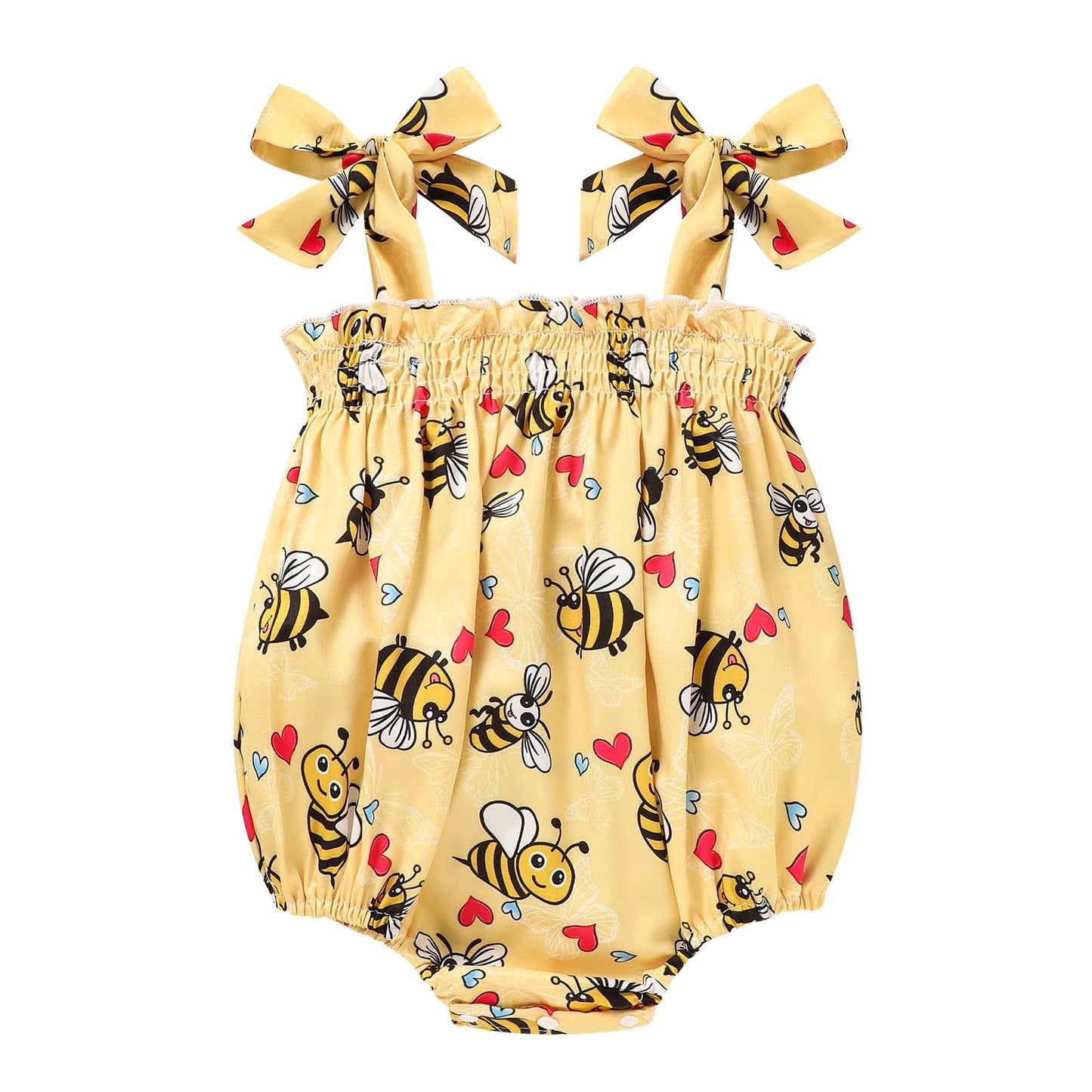 Baby Girl Summer Clothes Newborn Girl Outfits Cute Strap Baby Girl Romper Jumpsuit Infant Floral One Piece Bodysuit