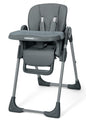 4 in 1 High Chairs for Babies and Toddlers, Convertible Foldable Baby High Chairs, Feeding and Eating Seat Highchair with 4 Levels of Recline and 7 Levels of Height Adjustment, Gray
