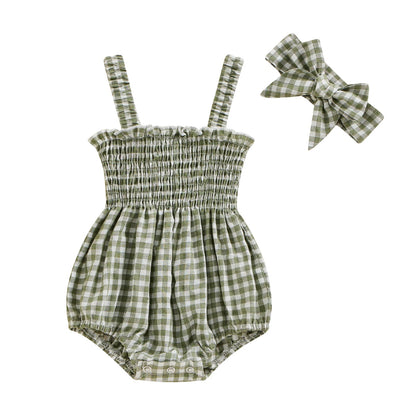 FOMOYUU Infant Newborn Baby Girl Ruffle Sleeveless Romper Summer Clothes Outfit with Cute Floral Print Jumpsuit