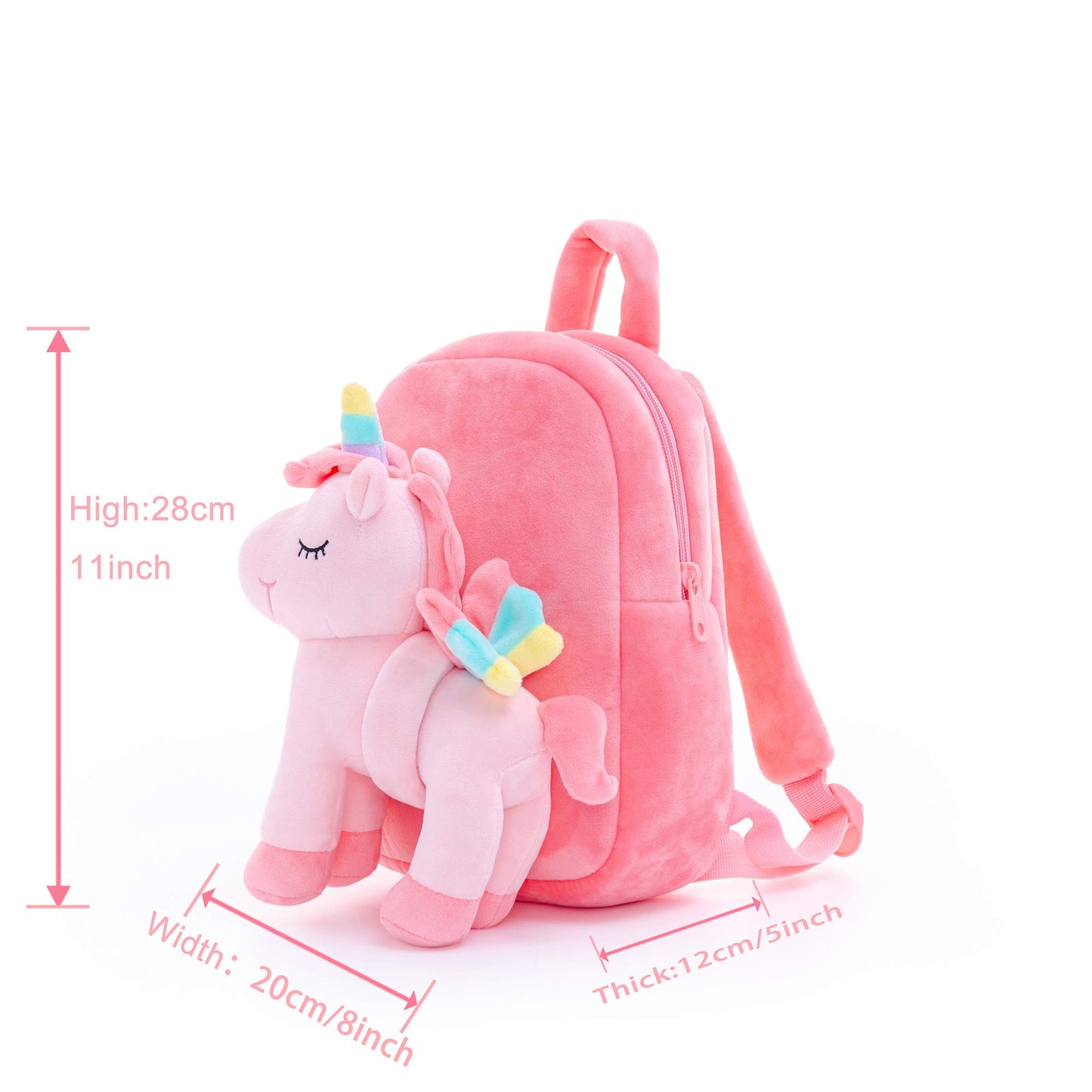 Lazada Girls Backpack with Doll Toddler Toys Baby Girls Gifts Rag Dolls 9.5“