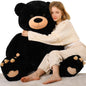 Tezituor 59" Gaint Teddy Bear Stuffed Animal,5ft Life Size Big Teddy Bears,Light Brown Cute Soft Plush Toy,Gifts for Kids Girls Boys Girlfriend Valentine,Christmas,Birthday,Baby Shower,Wedding Party