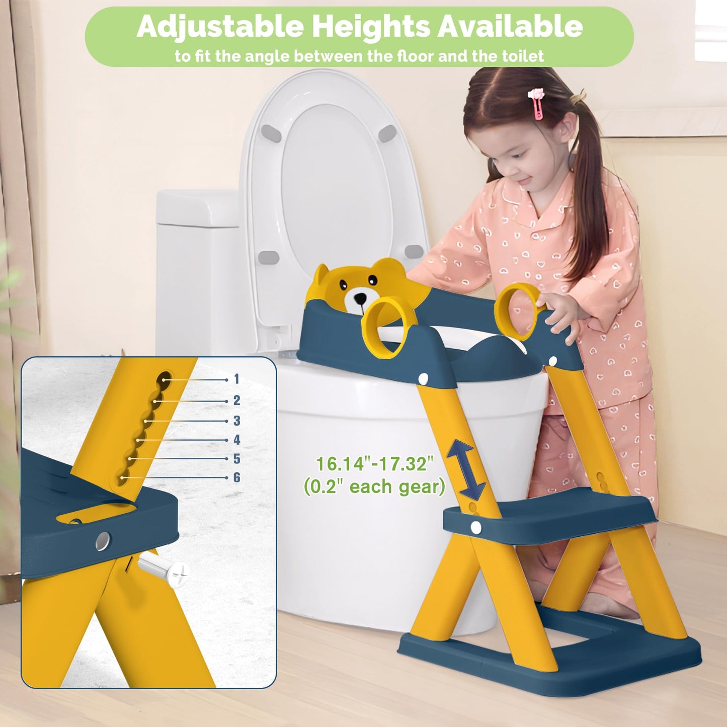 Training Toilet Ladder, Multi-Use, Convenient and Suitable for Most Situations，Girls, Boys