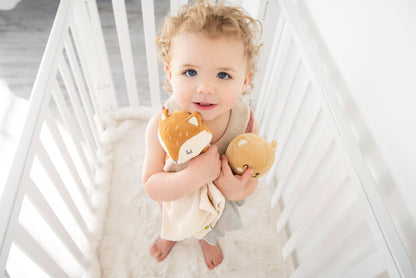 Pearhead Cloud Security Blanket, Soft Baby Lovey for Babies, Snuggle Toy Stuffed Animal, Newborn Infant and Toddler Security Toy, Baby Boy or Baby Girl Lovie, New Baby Gift, White Cloud Lovey
