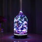 Essential Oil Diffuser Hand Blown Glass Aromatherapy Diffuser - Ultrasonic Cool Mist Scent Aroma Diffuser, Whisper Quiet with Auto Shut-Off, Timer Setting &7 Colors Night Light for Home