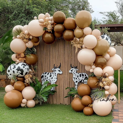 Double Stuffed Nude Balloon Garalnd Blush Beige Balloons Cream Brown Balloon Arch Kit Different Sizes Ivory Latex Balloons For Neutral Baby Shower Gender Reveal Birthday Boho Party Decorations