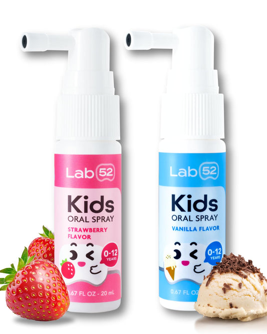 LAB52 Kids Oral Spray, Xylitol Flavor Free Spray for Toddlers & Preschoolers, Fluoride-Free Daily Oral Care
