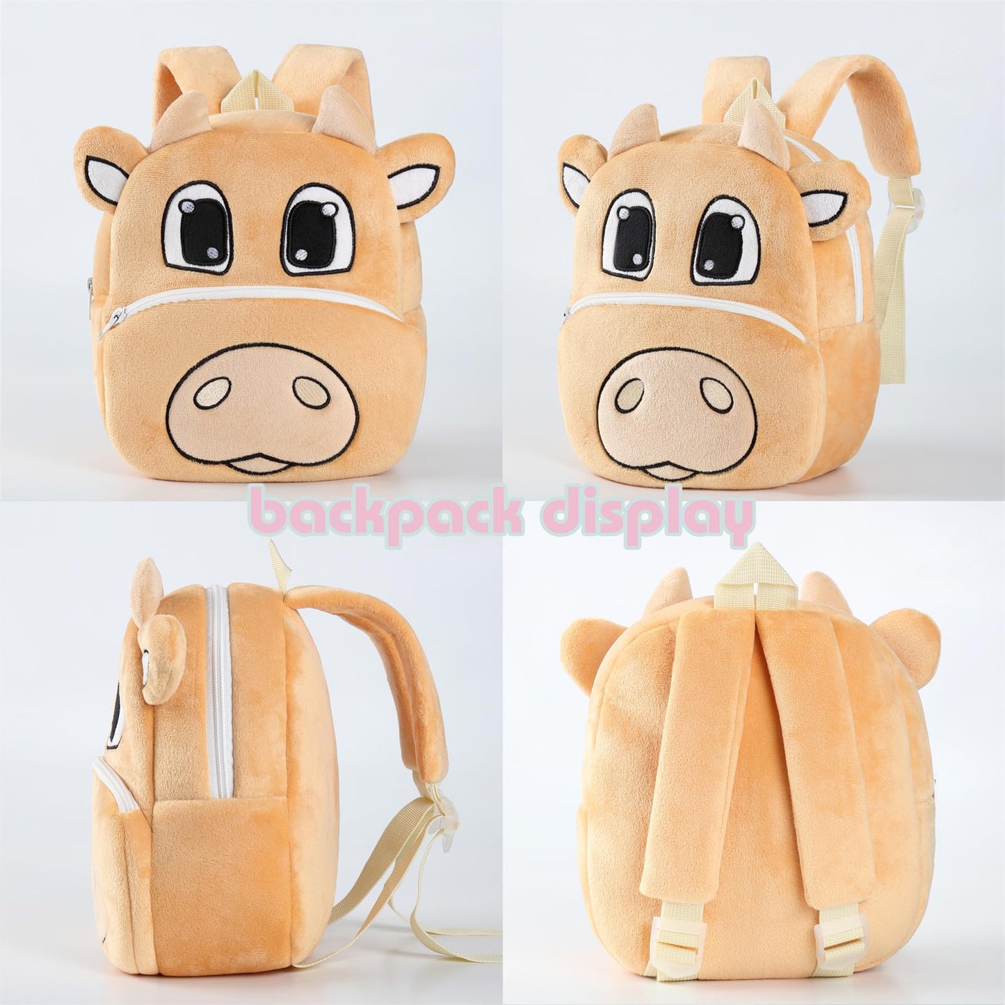 Toddler Backpack for Girls Boys School Small Backpacks Toddler Back Pack Stuffed Animal Backpack Kawaii Kids Mini School Bag Preschool Age 2-4 Unicorn