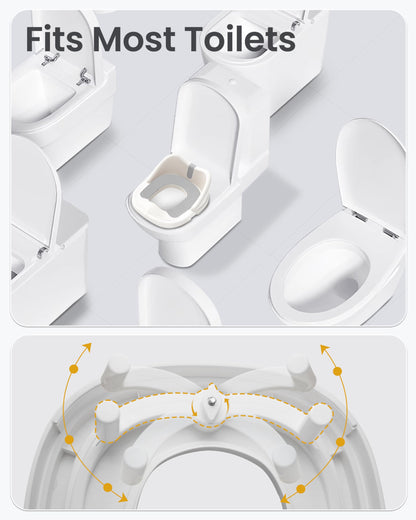 3-in-1 Toddler Potty Training Toilet for Boys and Girls Multi-use Baby Potty Chair for Toddlers 1-3 Training Potty Seat Toddler Toilet Baby Potty Training Seat with Step Stool (Orange)