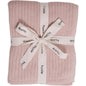 Knitted Organic Cotton Baby Blanket- Swaddle Blanket, 30" x 40" Soft Receiving Blanket for Newborn (Mochachino)