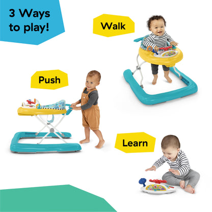 Baby Einstein Sky Explorers Baby Walker Activity Center and Sensory Play Learning-Toy with Lights, Songs and Sounds, Age 6 Months+, Blue