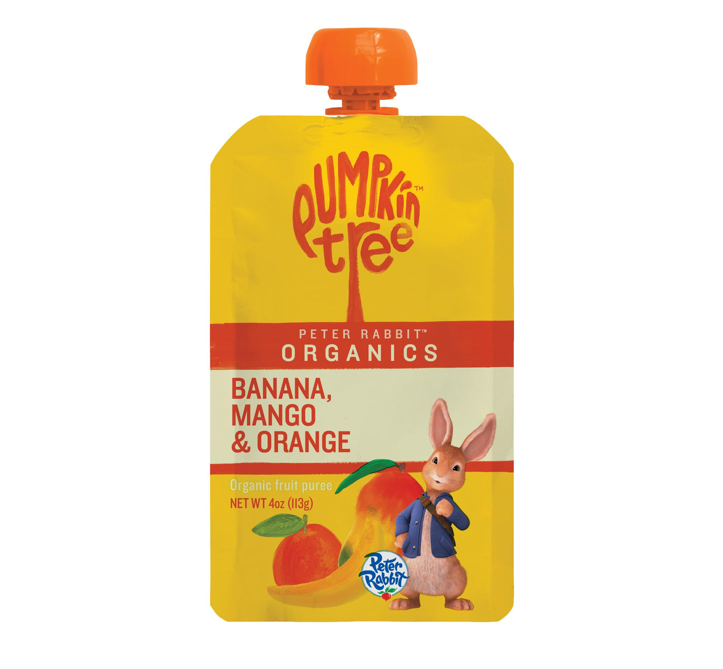 Peter Rabbit Organics Fruit Vegetable, Squeezable Pouches, 4 Ounce (Pack of 18)