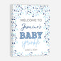 Personalized A Little Snowflake Is On The Way Welcome Sign, Pink, Girl, Winter Baby Shower Canvas