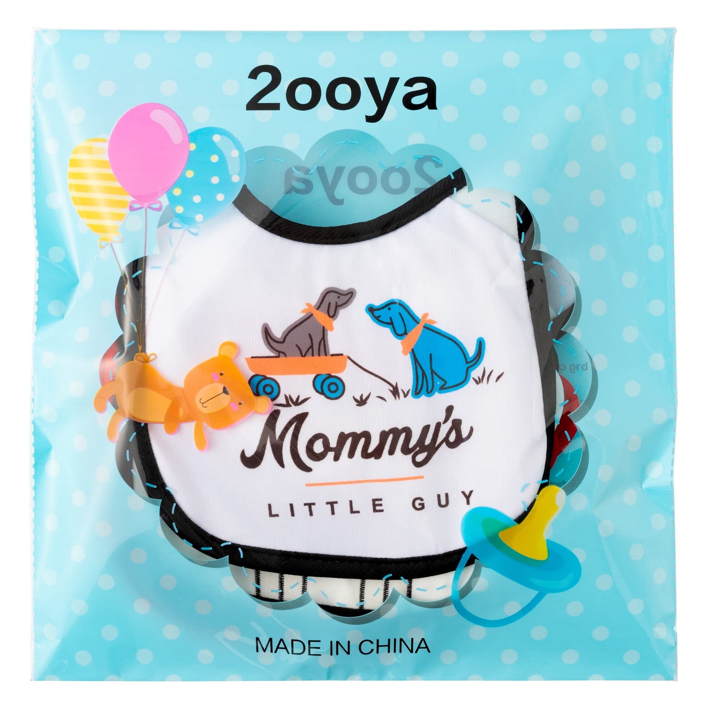 7Pcs Cotton Waterproof Baby Bibs Hook Loop Closure Newborn Bib Keepsake Baby Gift for Drooling Feeding Eating