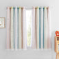 NICETOWN Nursery Curtains for Kids, Farmhouse Blackout Curtain Panels for Bedroom, Double Layer Star Hollow-Out Grommet Aesthetic Living Room Toddler Window Curtains, 2 Pcs, W52 x L84, Biscotti Beige