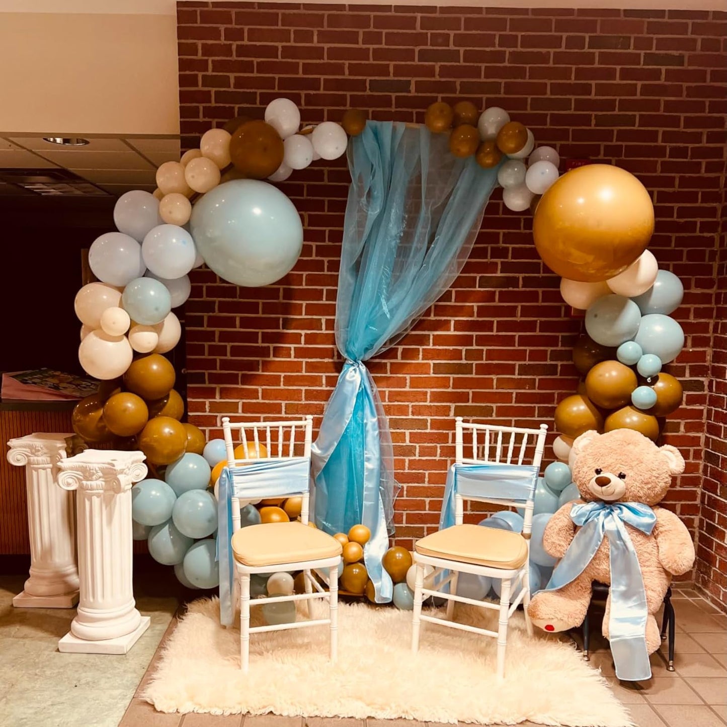 Sage Green Balloons Arch Double Stuffed, Olive Dusty Green Brown Beige Neutral Balloon Garland Kit, White Sand Apricot Tan Latex Balloon for Baby Shower Birthday Jungle Safari Party Decoration