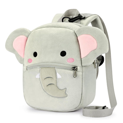 mibasies Toddler Backpacks for Girls 2-4: Plush Backpack -3D Animal Cartoon Mini Travel Bag -10 inch Toddler Backpack Leash