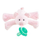 Nookums Paci-Plushies Buddies - Alligator Pacifier Holder - Adapts to Name Brand Pacifiers, Suitable for All Ages, Plush Toy Includes Detachable Pacifier
