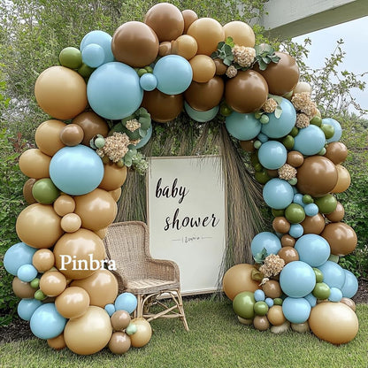 Double Stuffed Nude Balloon Garalnd Blush Beige Balloons Cream Brown Balloon Arch Kit Different Sizes Ivory Latex Balloons For Neutral Baby Shower Gender Reveal Birthday Boho Party Decorations