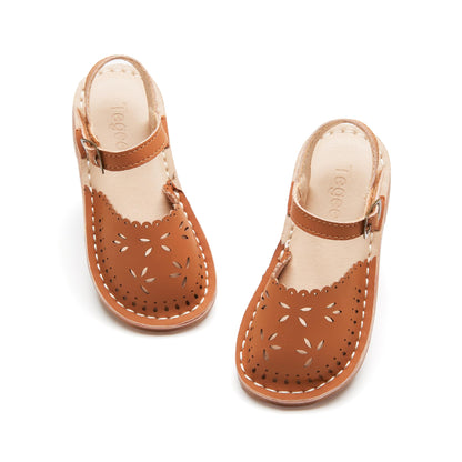 Girls Sandals 3-12 Years | Dressy & Play Shoes | Leather-Like for Outdoor School