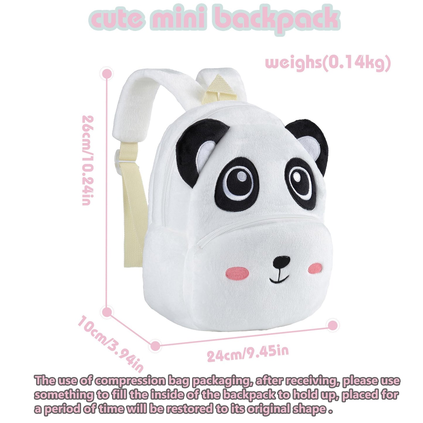 Toddler Backpack for Girls Boys School Small Backpacks Toddler Back Pack Stuffed Animal Backpack Kawaii Kids Mini School Bag Preschool Age 2-4 Unicorn