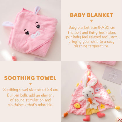 Bopoobo Baby Shower Gifts for Boys - New Born Gifts, Unique Essentials: Onesie, Blanket, Rattle, Lovey, Socks, Decision Coins, Milestone